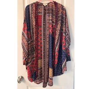 Umgee Stunning Kimono M/L Boho, Western, Free Spirit